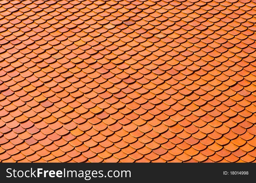 Roof tiles of classic Buddhist temple. Roof tiles of classic Buddhist temple