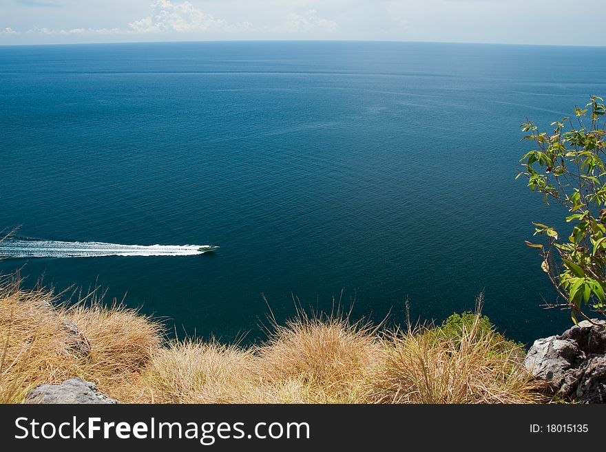 Bird eye view from koh rok nok s, Krabi,thailand