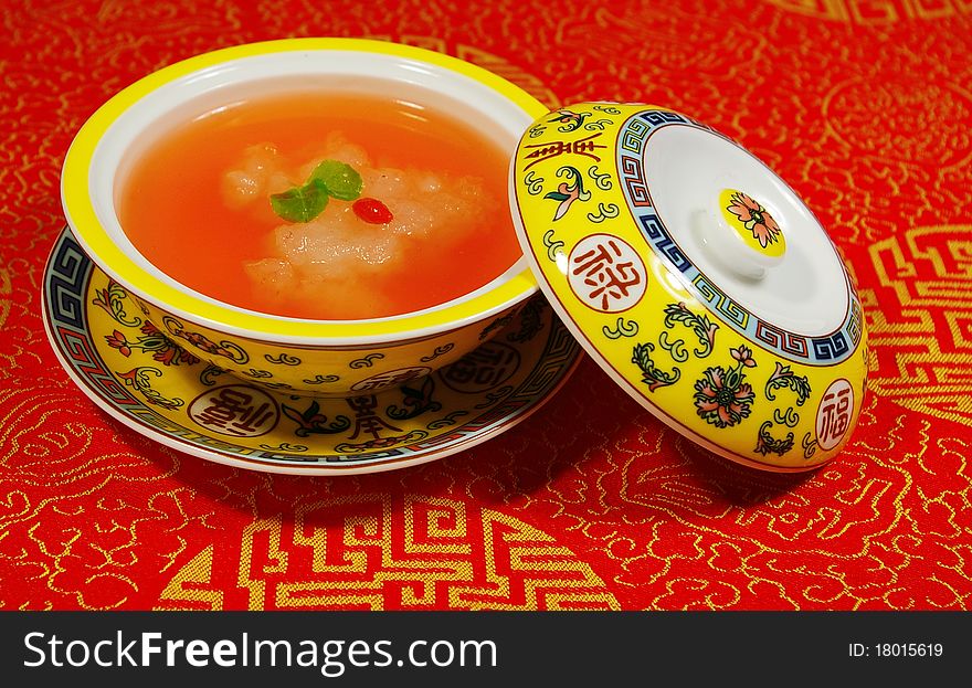 Chinese Food Utensils Tremella Soup