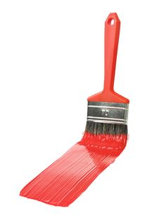 Red Paintbrush Royalty Free Stock Image