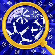 What Is In Snowflakes Stock Photos