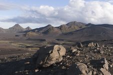 Central Iceland Sand And Mountains Royalty Free Stock Image Central Iceland Sand And Mountains Royalty Free Stock Image