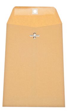 Open Brown Business Envelope Stock Images