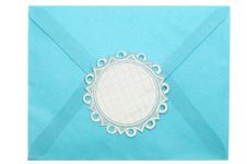 Envelope With Ornate Label Stock Image