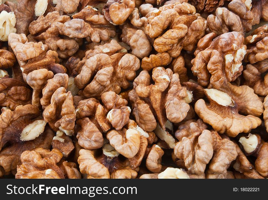 Bunch of the circassian walnuts