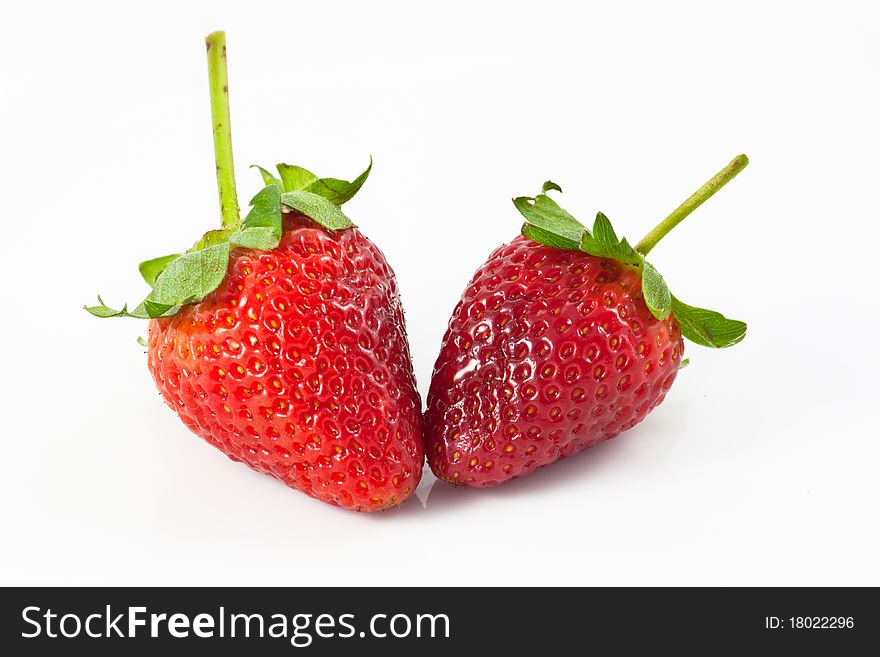 Fresh Strawberry on white background