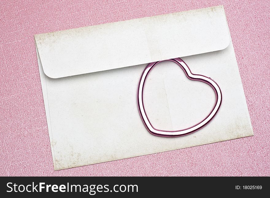 Love Letter Concept with Envelope and Heart for Valentine's Day and Romance Concepts.