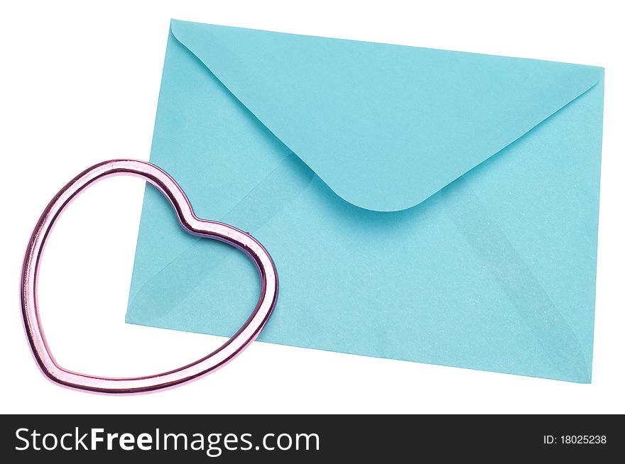 Love Letter Concept with Envelope and Heart for Valentine's Day and Romance Concepts.