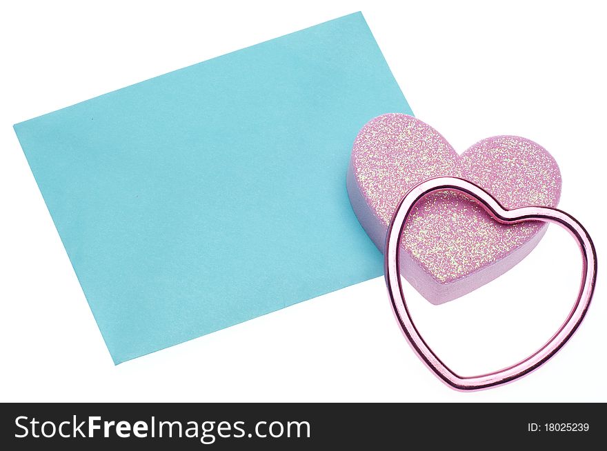 Love Letter Concept with Envelope and Heart for Valentine's Day and Romance Concepts.