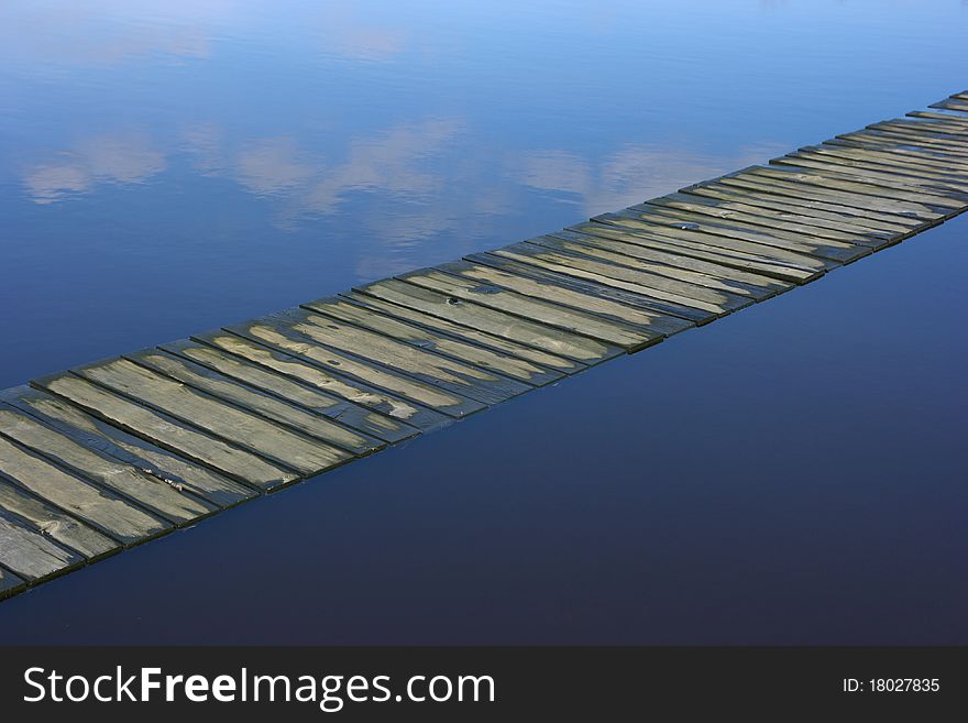 A path across the flooded dunes