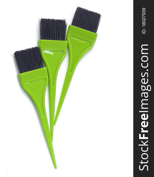 Three green brush