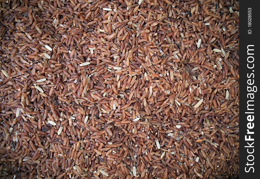 Texture of Red rice is highly nutritious