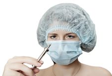 Nurse With A Syringe Stock Photography Nurse With A Syringe Stock Photography
