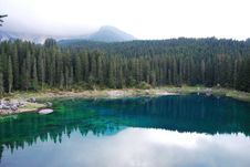 Carezza Lake Royalty Free Stock Photos Carezza Lake Royalty Free Stock Photos