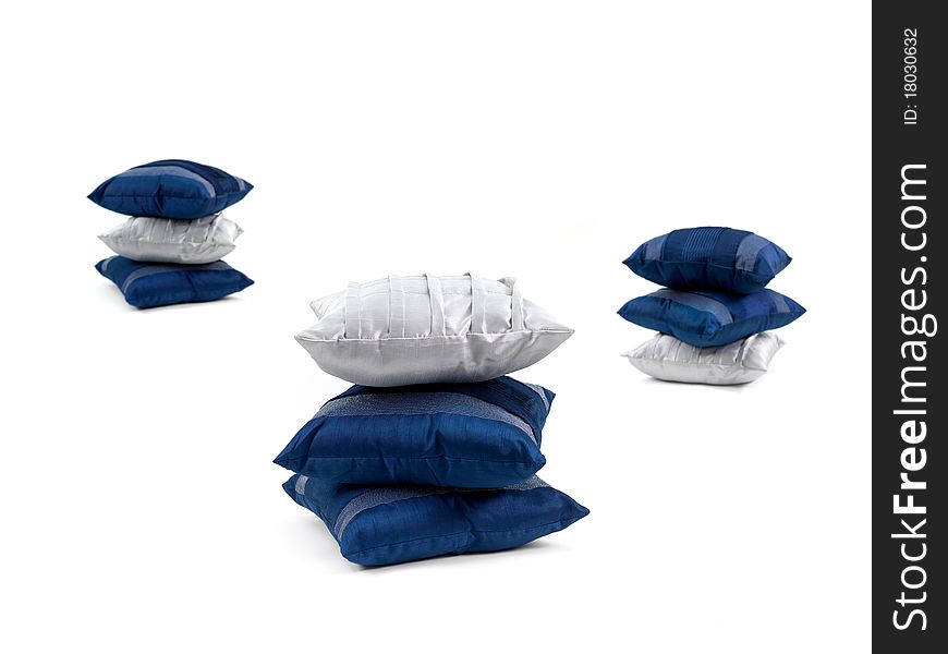 Couch cushions isolated against a white background