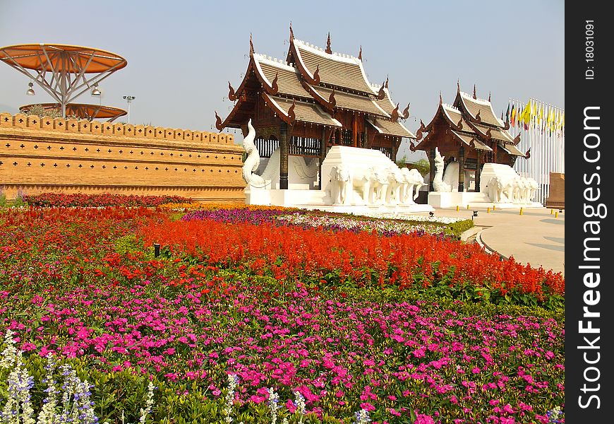 Royal flower garden of chiangmai thailand.