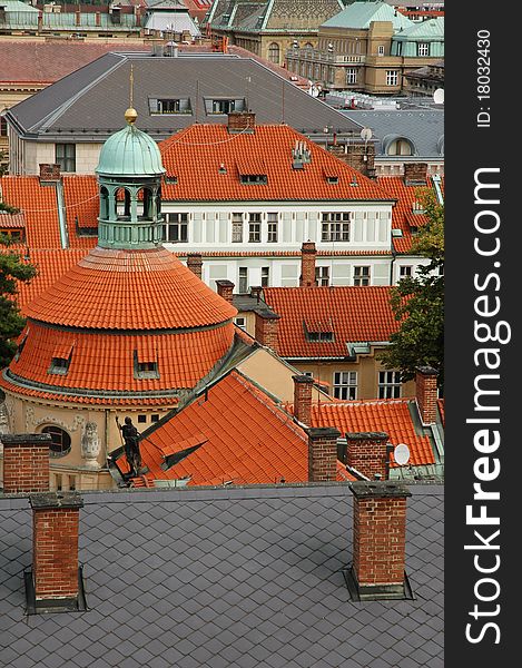 The roofs of Prague