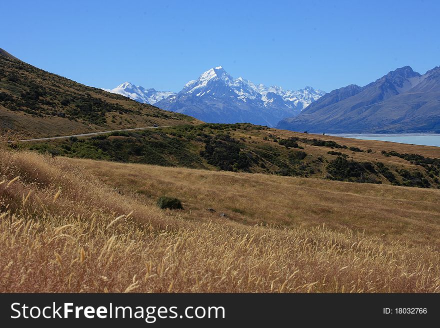 Mt Cook Over Farmland