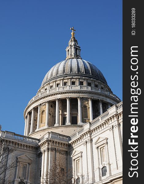 The dome of St Pauls Cathedral in London