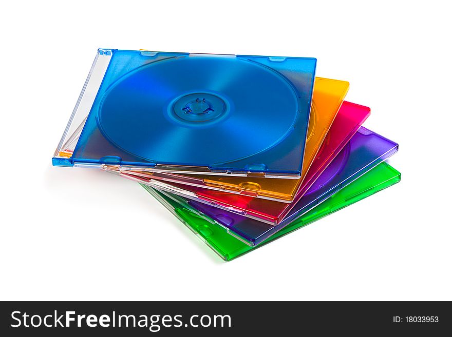 Computer disks - isolated on white background