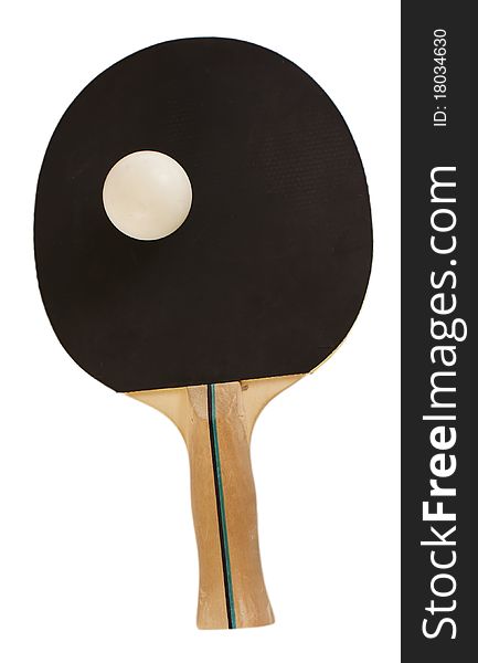 Table Tennis Racket on a white background.