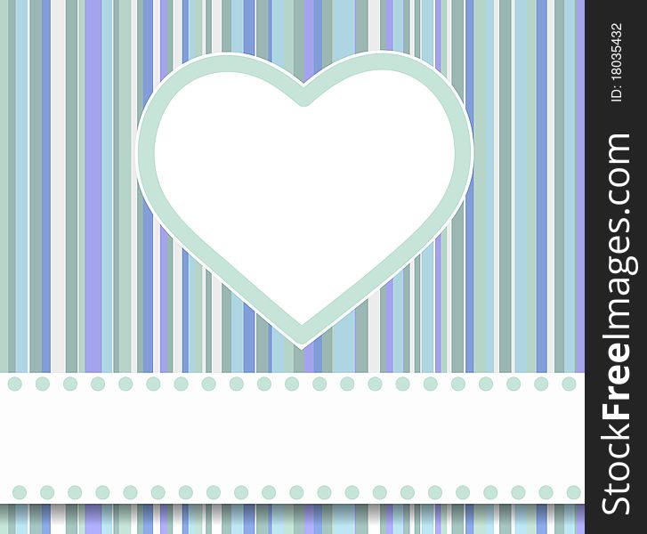 Valentine's day card with Hearth Blue. Valentine's day card with Hearth Blue