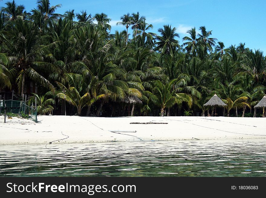 A beautiful beach in a small islan near semporna in malaysian borneo. A beautiful beach in a small islan near semporna in malaysian borneo