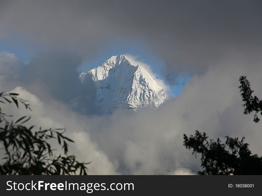 Himalayas - Tamserku Khumbu region Nepal. Himalayas - Tamserku Khumbu region Nepal