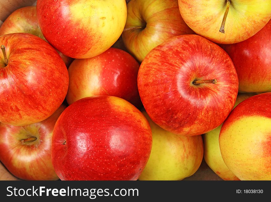 Background of the red apples. Background of the red apples