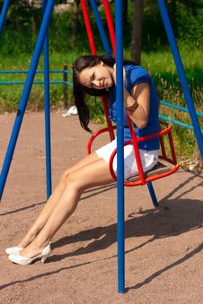 Girl On Swing Stock Photos Girl On Swing Stock Photos