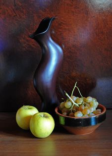 Apples And Grapes Stock Image Apples And Grapes Stock Image