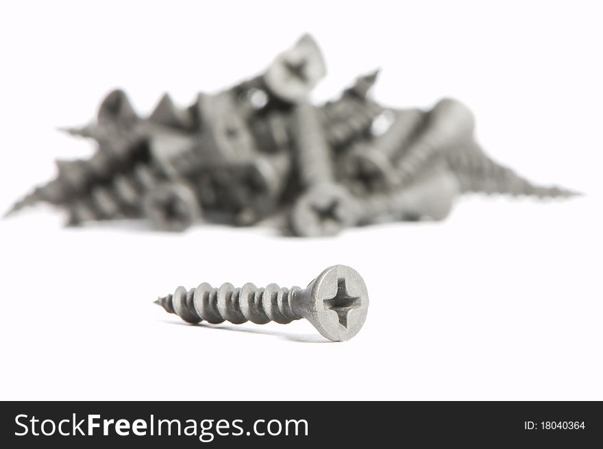 Heap of metal screw