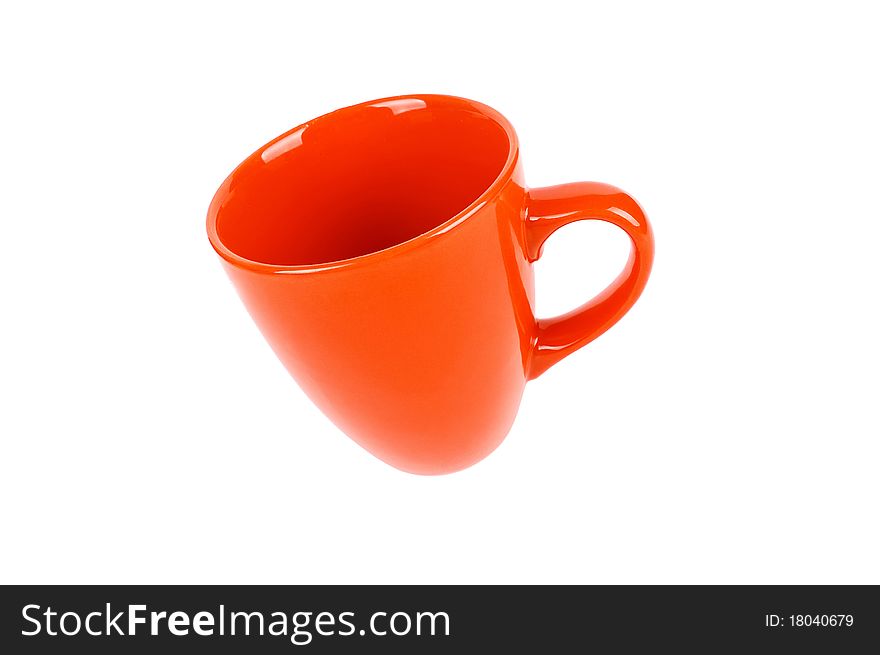 Cups for tea on a white background