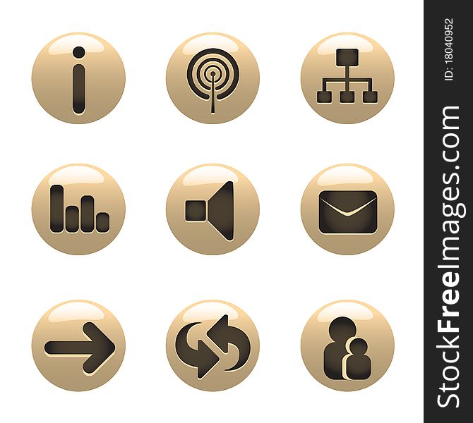 Media icons vector