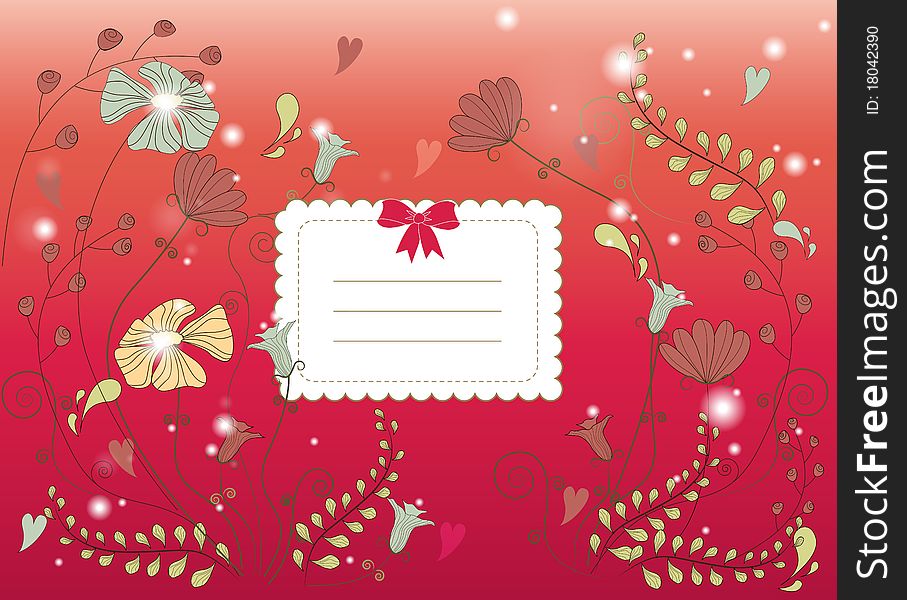 Beautiful colorful flower card. Beautiful harmonic colors. Beautiful colorful flower card. Beautiful harmonic colors.