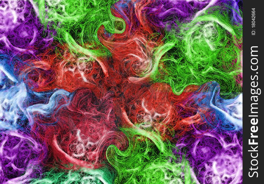 Abstract vortex and spinning futuristic background