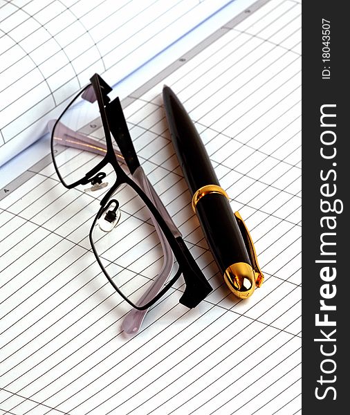 Pen And Glasses