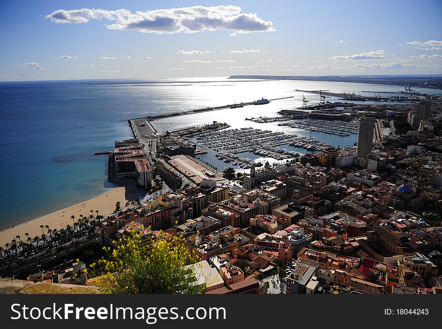 Sunny Harbour In Spain