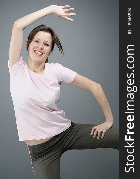 Female Practicing Boxing