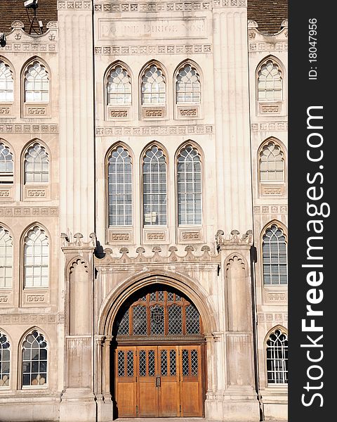 The Guildhall in the financial heart of the City of London. The Guildhall in the financial heart of the City of London