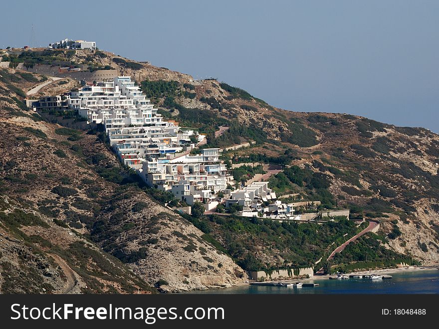 This is the north west part of Crete island somewhere on the way to Vai beach. This is the north west part of Crete island somewhere on the way to Vai beach.