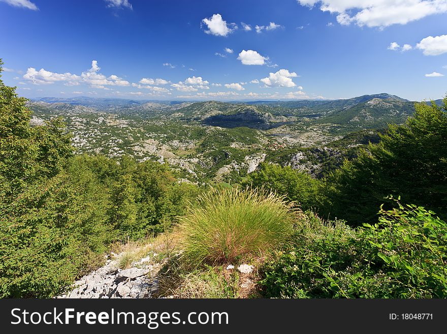 Empty hills and mountains of Montenegro. Empty hills and mountains of Montenegro