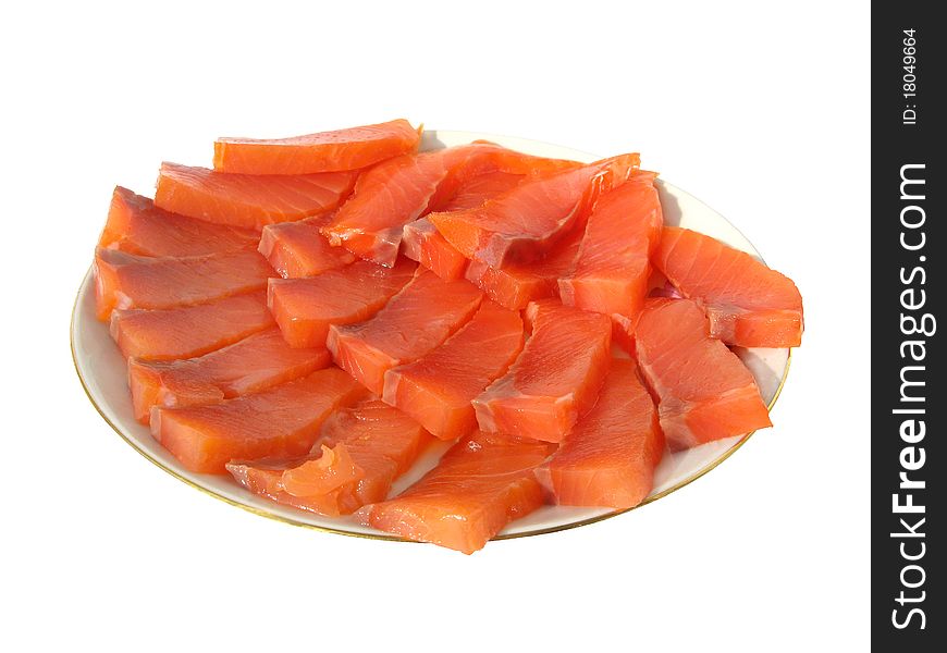 Slices of salty trout