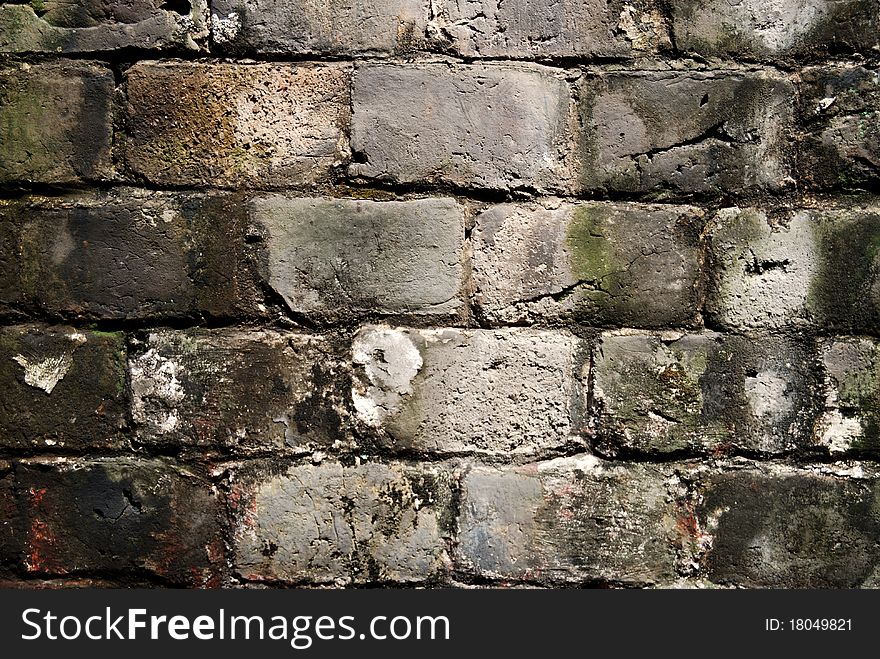 The ancient brick wall of china