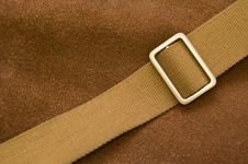 Brown Pressed Leather Bag Royalty Free Stock Images