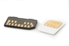 Memory Card - Sim Card Stock Image