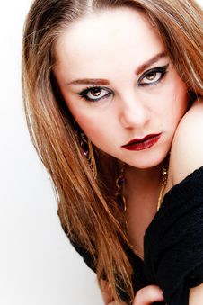 Portrait Of An Elegant Young Woman Stock Images Portrait Of An Elegant Young Woman Stock Images