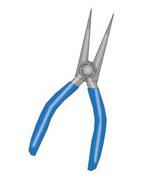 Needle Nosed Pliers Royalty Free Stock Photography Needle Nosed Pliers Royalty Free Stock Photography