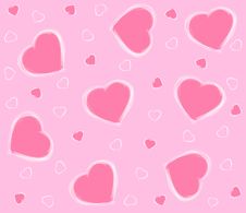 Pink Background With Hearts Royalty Free Stock Photo Pink Background With Hearts Royalty Free Stock Photo