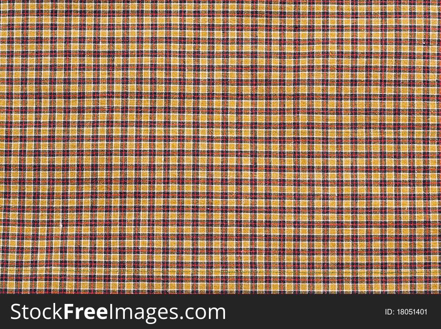The brown Check Pattern on cloth